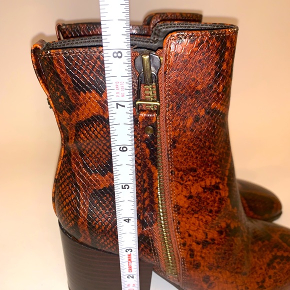 Sam Edleman carlysle dress booties in brown & black  snake print size 6 - Picture 10 of 10
